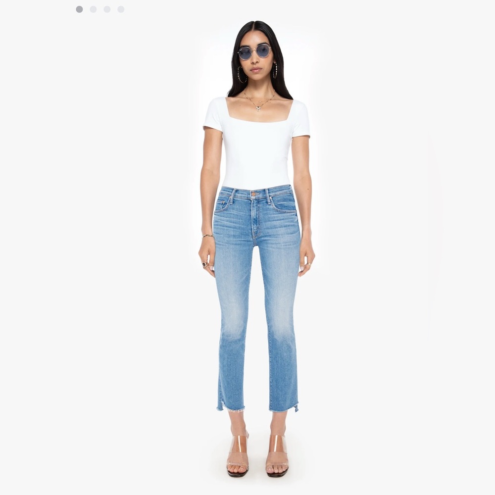 MOTHER Insider Crop Step Fray Jeans